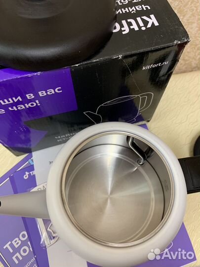 Чайник Kitfort кт-6112 белый-1л