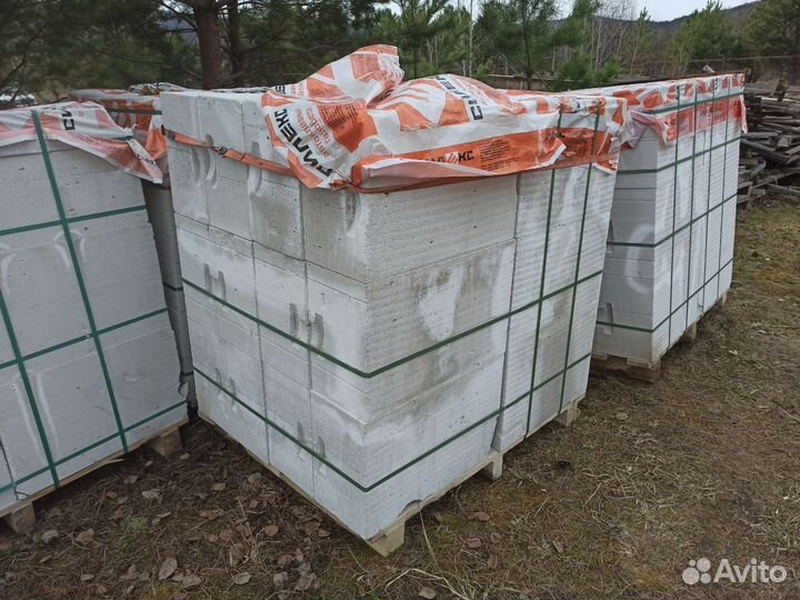 Газобетонные блоки D500, 625х250х400