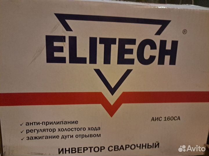 Новый сварочный аппарат инверторный Elitech 160CA