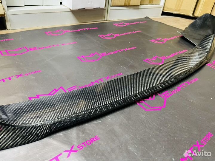 Сплиттер переднего бампера BMW X6 F16 карбон