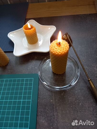 Эко-свечи из вощины натуральные (набором/поштучно)