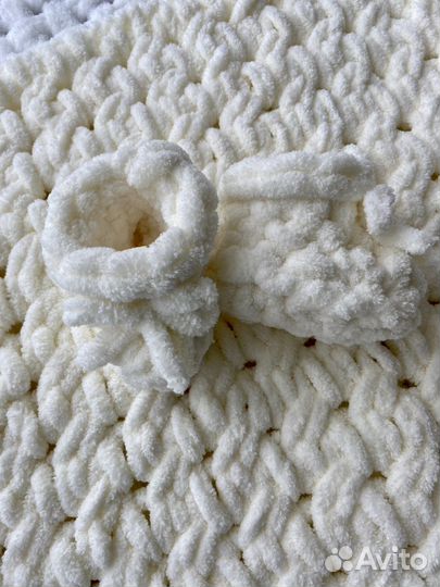 Плед-конверт и пинетки