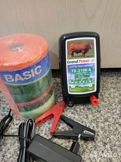 Электропастух для овец в комплекте шнур 500 метров