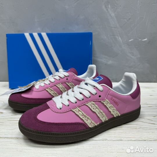 Кроссовки adidas samba OG pink mist