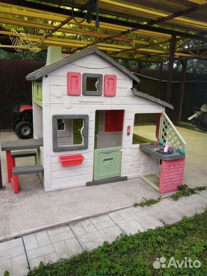 Детский домик Smoby + супермаркет в подарок