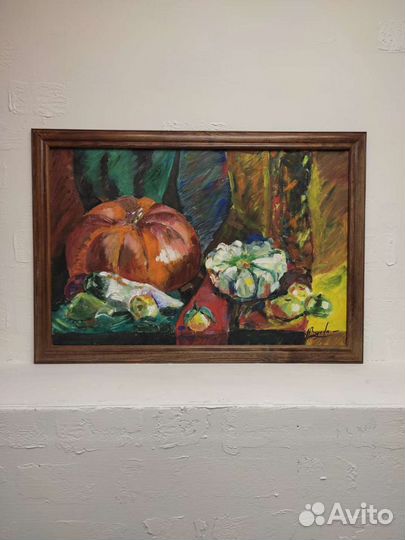 Картина маслом на холсте Осень