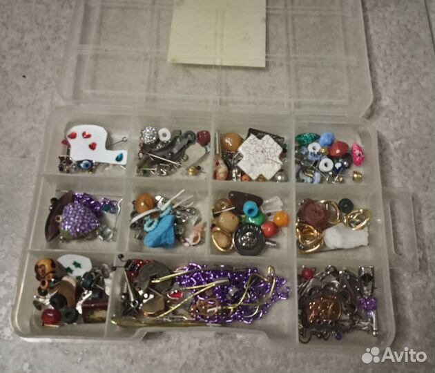 Фурнитура, бисер, бусины пакетом