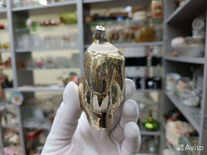 Советская Ёлочная Игрушка Слон Слоник СССР Стекло