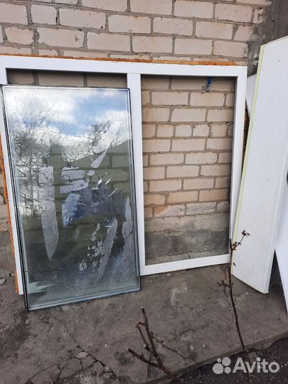 Окна пластиковые бу глухие