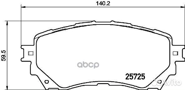 Колодки тормозные дисковые перед P49048 Brembo
