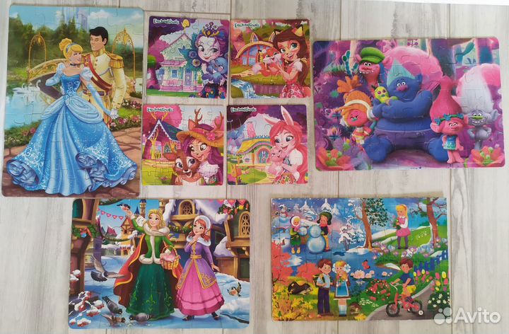 Красочные пазлы для девочек