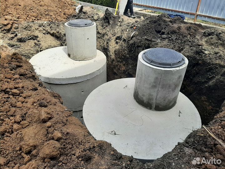 Септик под ключ из бетонных колец
