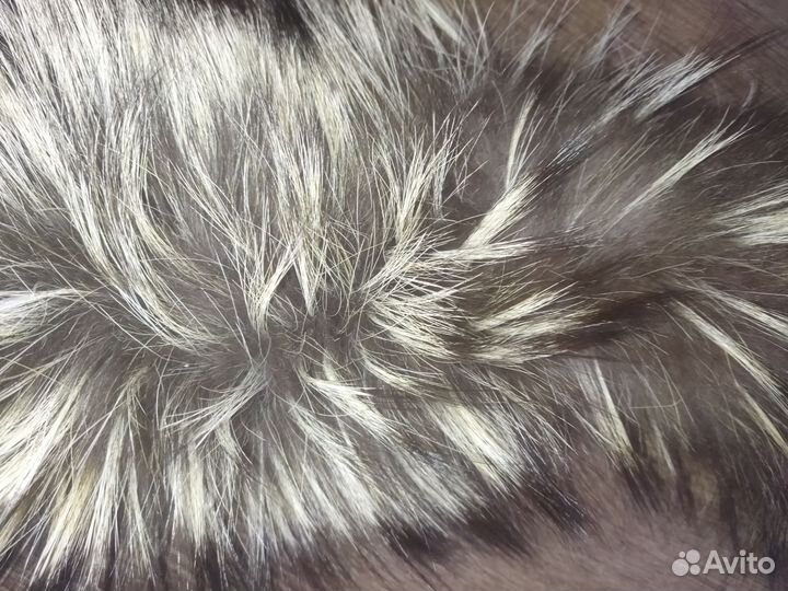 Меховой воротник чернобурка, песец