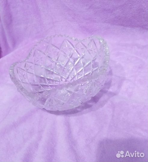 Хрустальный салатник СССР