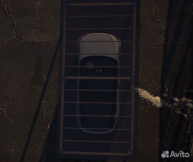 Автомобильный навес из клееного бруса лофт