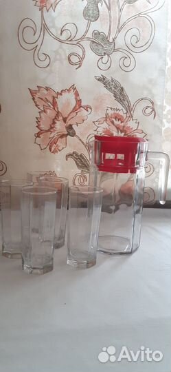 Наборы: кувшин и стаканы, Графин и рюмки