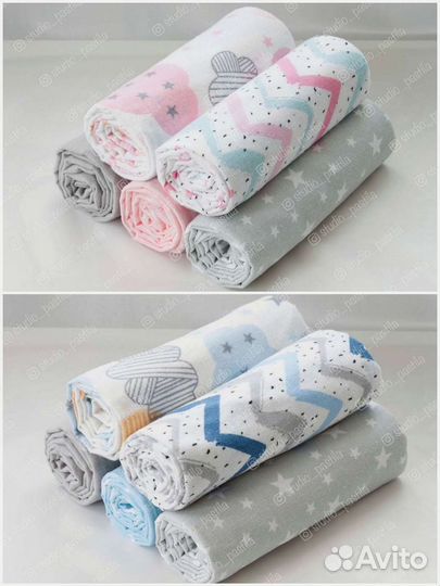 Пелёнки новые хб Муслин Турция