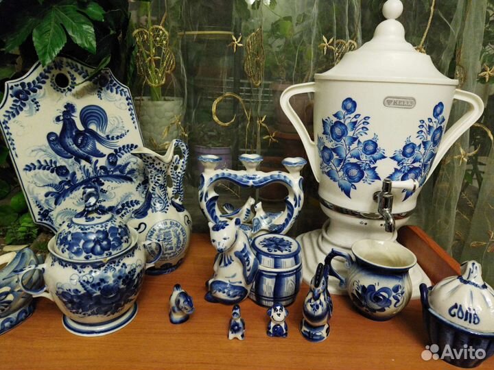 Самовар электрический гжель