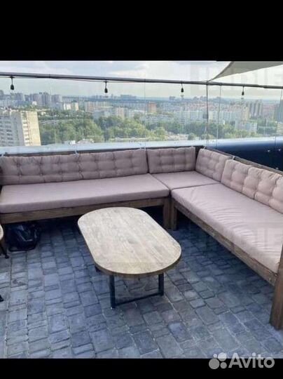 Подушки сидушки на садовую мебель скамейки