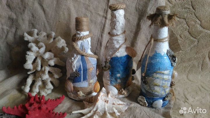 Бутылки декоративные