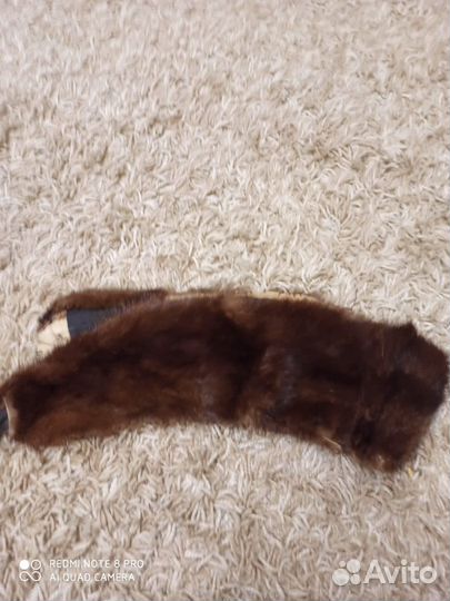 Меховой воротник норка