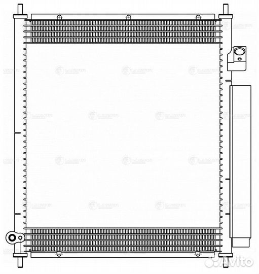 Радиатор кондиц. для а/м Honda Fit (02) /Jazz (02)