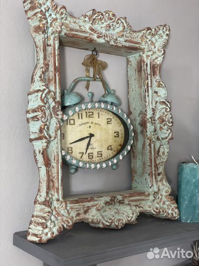 Часы в раме декор