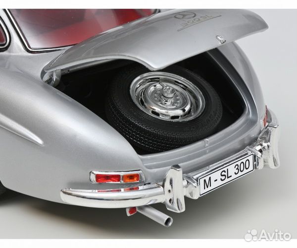 Mercedes-Benz 300 Gullwing синий салон 1/18 Schuco