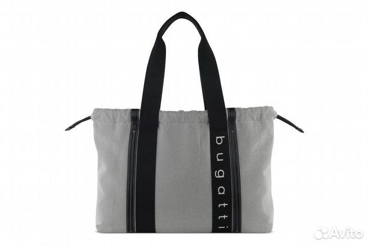 Сумка-шоппер женская bugatti Ambra, серо-черный ц