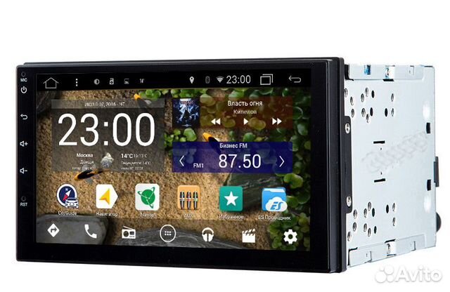 Универсальная магнитола 2DIN с экраном 7 дюймов