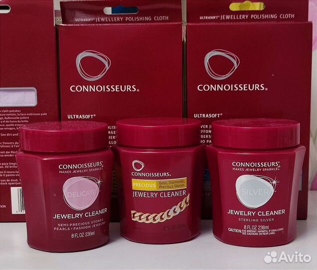 Connoi sseurs.Средства и салфетки для чистки юв