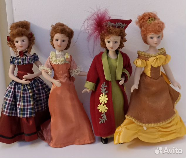 Кукла фарфоровая Дама эпохи