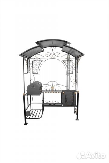 Мангал Элит NEW BBQ с крышей для дачи и дома