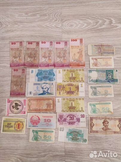 Боны, банкноты,купюры (90 шт)