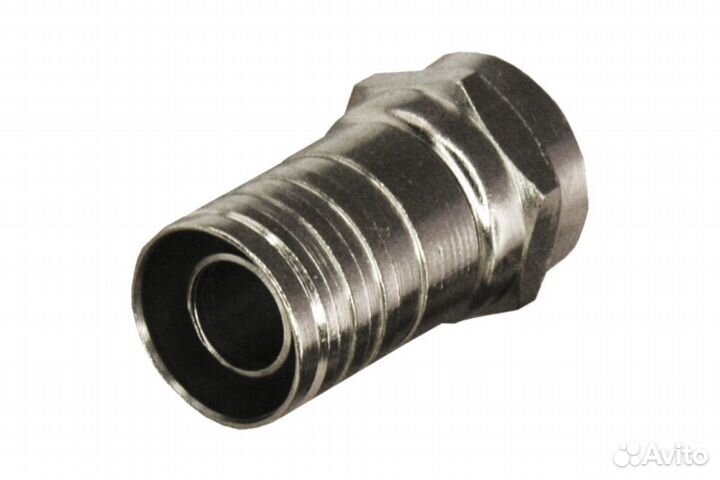 Разъем F-разъем RG-6 обжим, rexant, 100шт