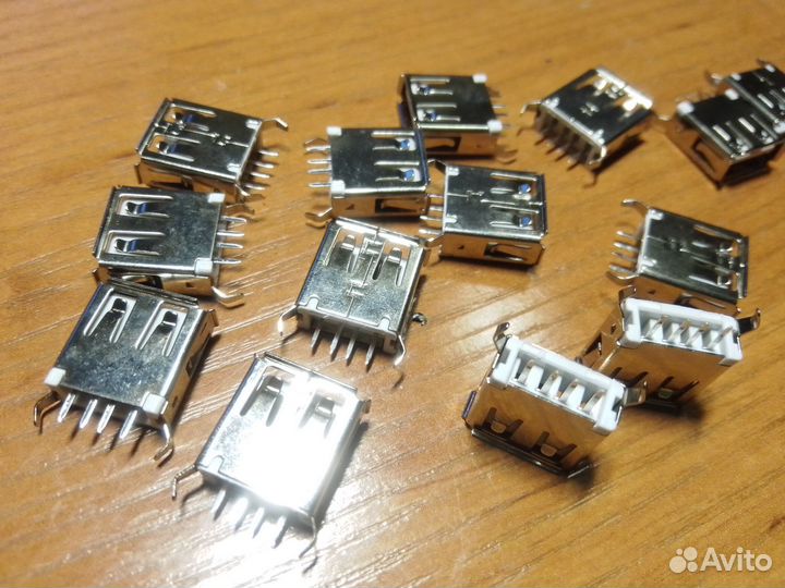 Гнездо USB A -1V для плат