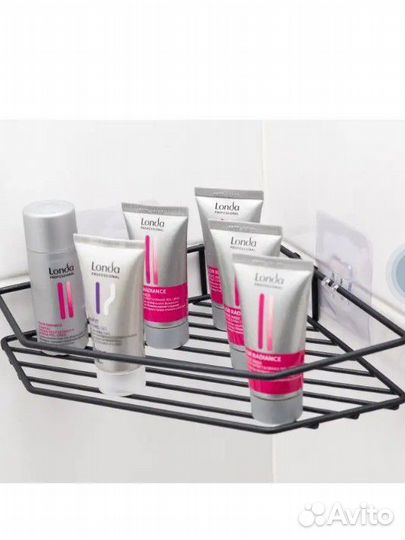 Угловая полка для ванной металическая новая