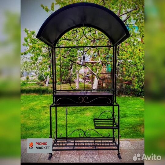 Кованые мангалы с крышей