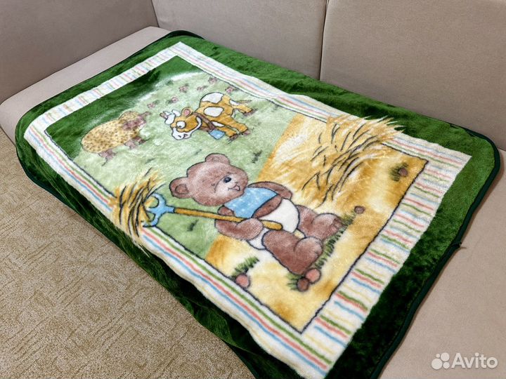 Плед детский покрывало 110 на 140
