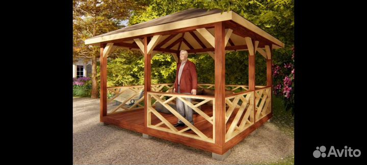 Строительство деревянных беседок