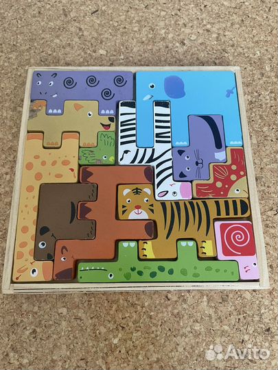 Деревянный пазл головоломка