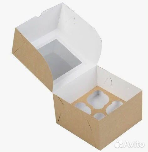 Коробка для маффинов капейков