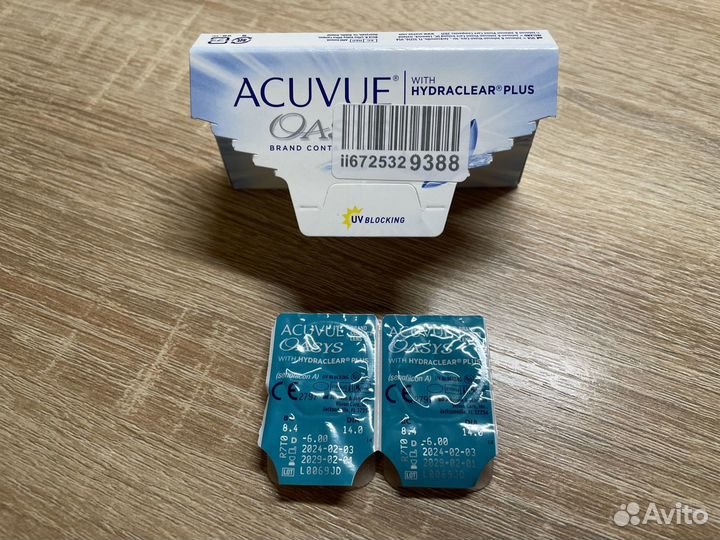 Линзы контактные acuvue oasys двухнедельные