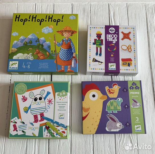 Djeco Пазл Конструктор игра Hop Hop творчество