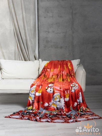 Плед новогодний опт и розница