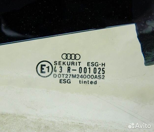 Стекло двери задней правой Audi 100 C3