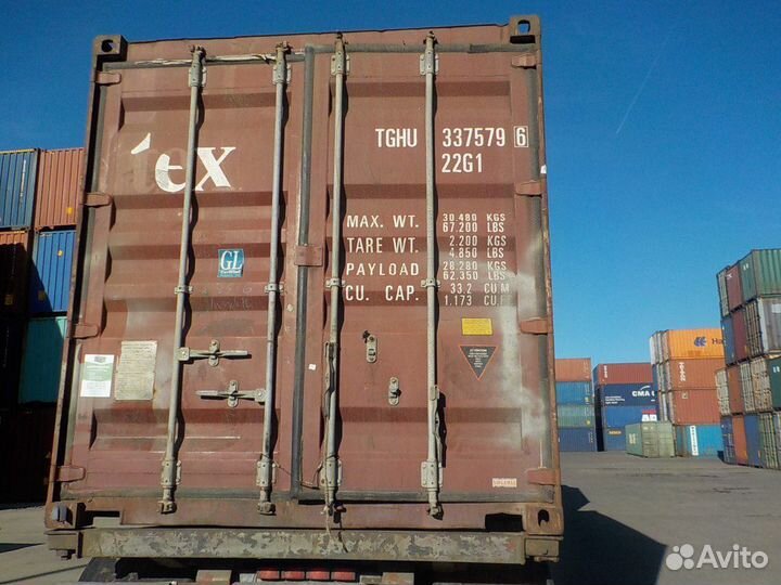 Контейнер 20 футов б/у tghu3375796