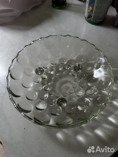 Ваза для фруктов на ножке СССР