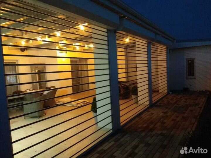 Рольставни прозрачные с замком от производителя