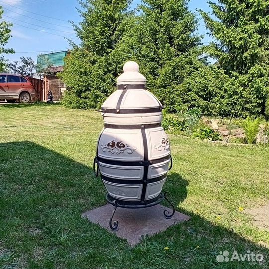 Тандыр Аполлон с откидной крышкой